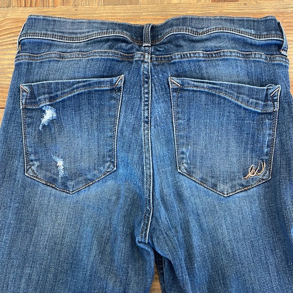Express distressed crop/ankle distressed jeans size 12 - Picture 5 of 5